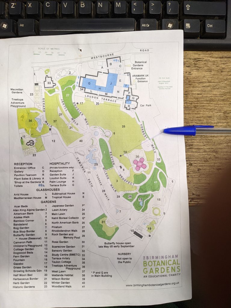 The Birmingham Botanical Gardens Jan 2021