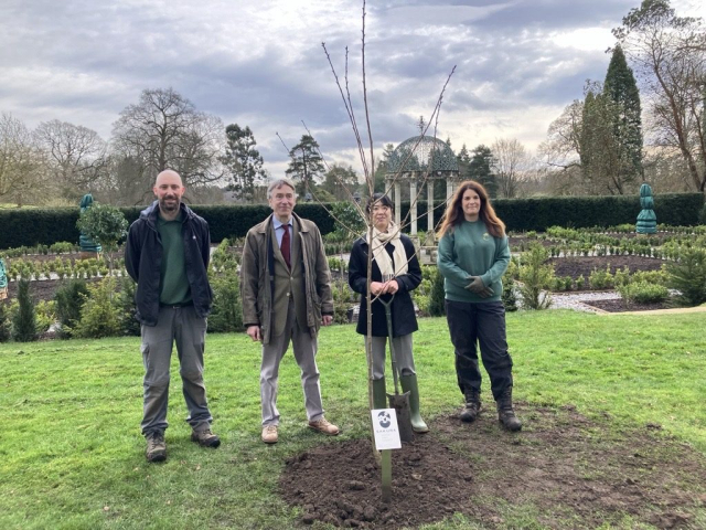 Planting ceremony Cholmondeley castle