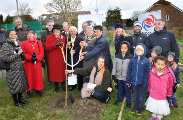 Hampden Park, Eastbourne planting ceremony