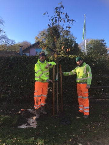 Hampden Park, Eastbourne planting ceremony