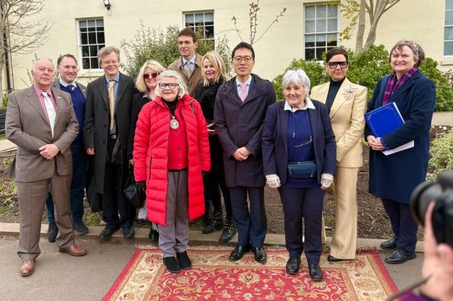 Group photo following Sakura Ceremony